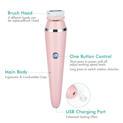 Electric 4in1 Face Cleansing Brush