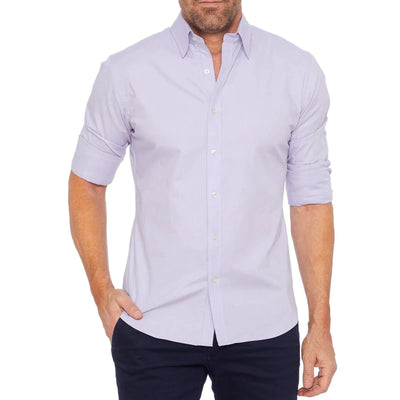 Men Wrinkle Long Sleeve Casual Shirts