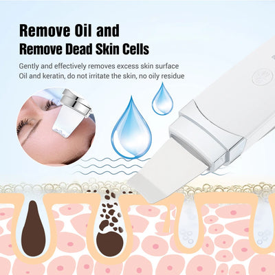 Ultrasonic Skin Scrubber Peeling Cleaner