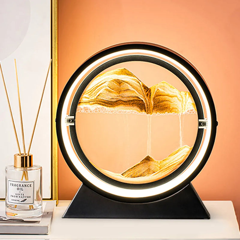 3D Hourglass Creative Table Lamp