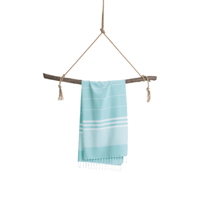 Beach Pool Hammam Towel, Turquoise in Gift Box