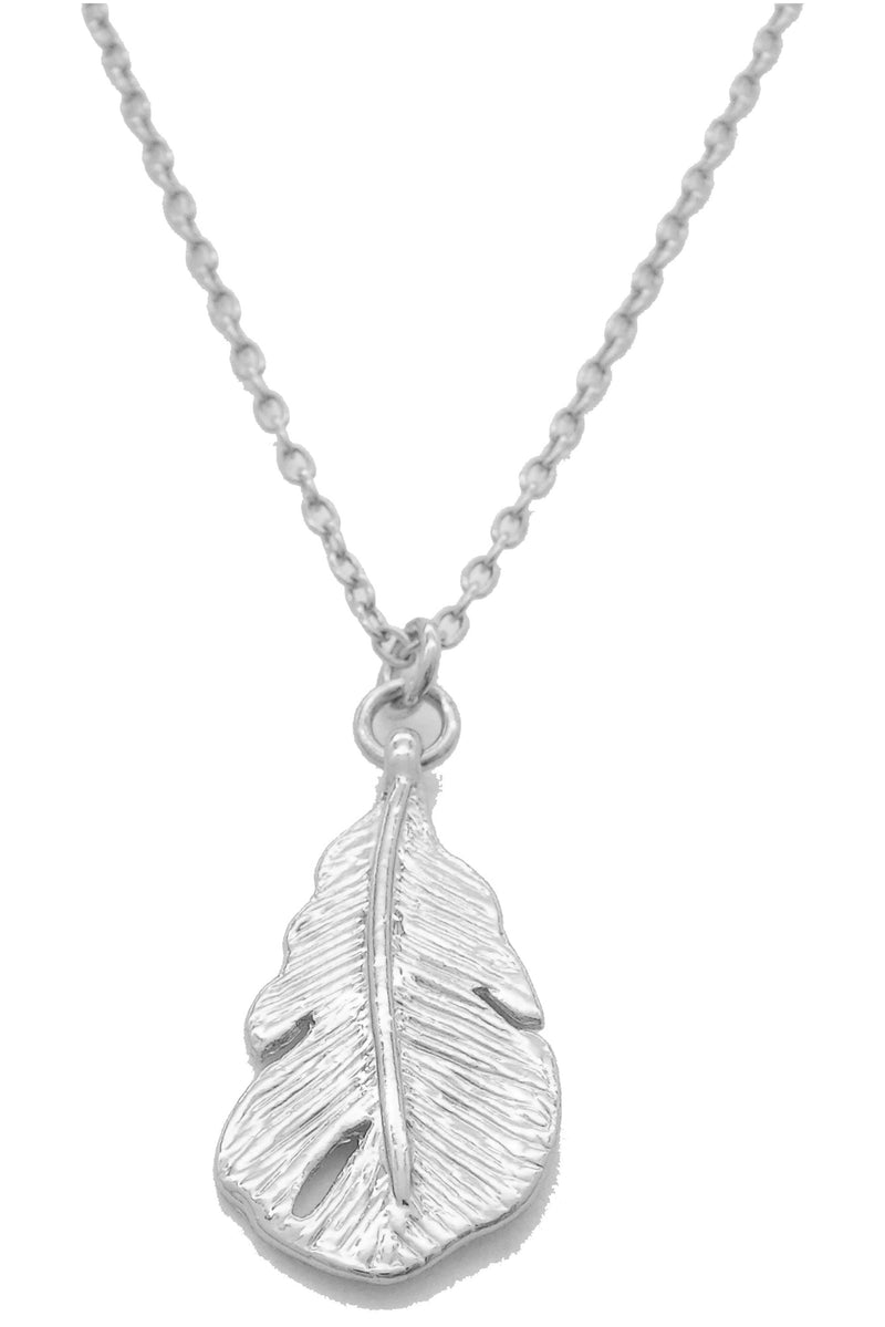 14K Gold Dipped Leaf Pendant Necklaces By DOBBI ( Variety Color