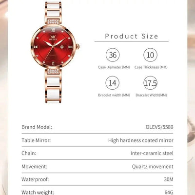 Luxury Brand Elegant Ladies Original Watch